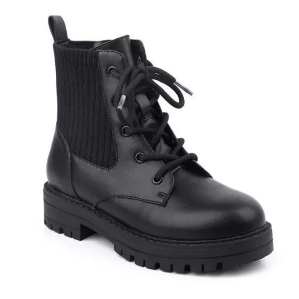 Girls INC International Concepts Kyler Zipper Combat Boots - Macys